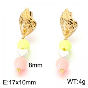 SS Gold-Plating Earring - KE124054-SP