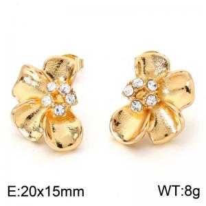 SS Gold-Plating Earring - KE124056-SP