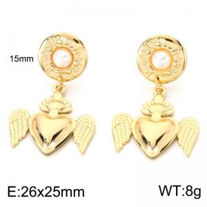 SS Gold-Plating Earring - KE124057-SP