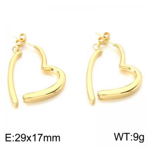 SS Gold-Plating Earring - KE124059-SP