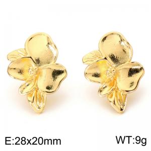 SS Gold-Plating Earring - KE124060-SP