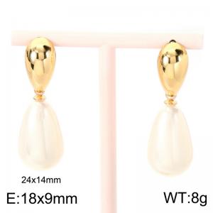 SS Gold-Plating Earring - KE124061-SP