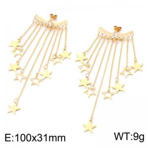 SS Gold-Plating Earring - KE124063-SP