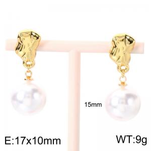 SS Gold-Plating Earring - KE124067-SP