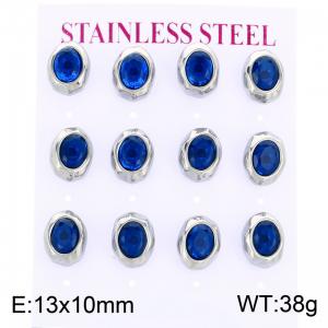 Stainless Steel Stone&Crystal Earring - KE134152-HR