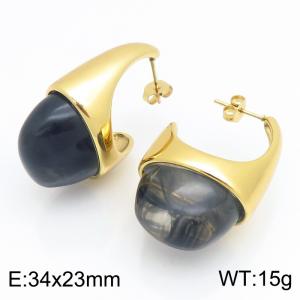 SS Gold-Plating Earring - KE134165-SP