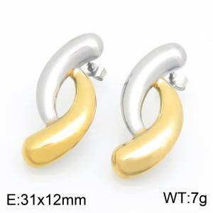 SS Gold-Plating Earring - KE134175-SP