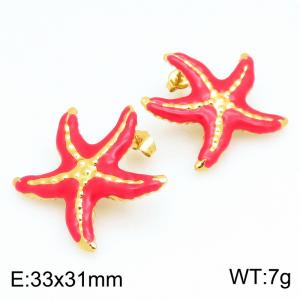 SS Gold-Plating Earring - KE134176-SP