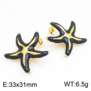 SS Gold-Plating Earring - KE134177-SP
