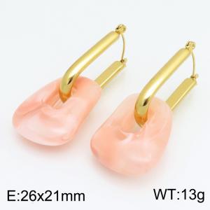 SS Gold-Plating Earring - KE134184-SP