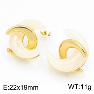 SS Gold-Plating Earring - KE134185-SP