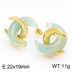 SS Gold-Plating Earring - KE134187-SP