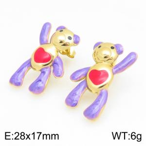SS Gold-Plating Earring - KE134195-SP