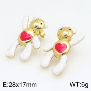 SS Gold-Plating Earring - KE134197-SP