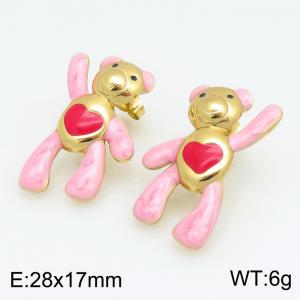 SS Gold-Plating Earring - KE134198-SP
