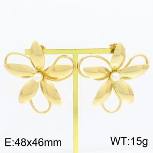 SS Gold-Plating Earring - KE134200-SP