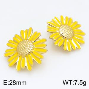 SS Gold-Plating Earring - KE134211-SP