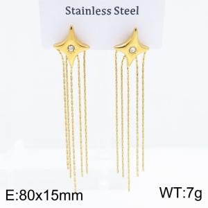 SS Gold-Plating Earring - KE134219-SP