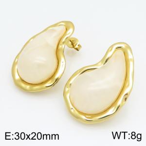 SS Gold-Plating Earring - KE134246-SP