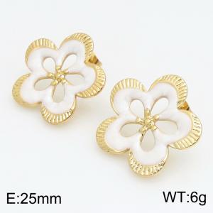 SS Gold-Plating Earring - KE134247-SP