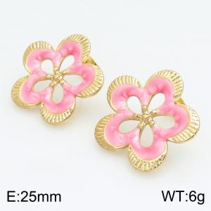 SS Gold-Plating Earring - KE134248-SP