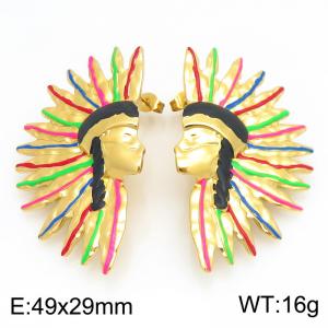 SS Gold-Plating Earring - KE134253-SP