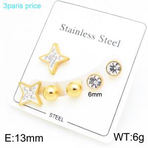 SS Gold-Plating Earring - KE134258-SP
