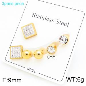 SS Gold-Plating Earring - KE134260-SP