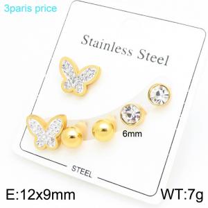 SS Gold-Plating Earring - KE134262-SP