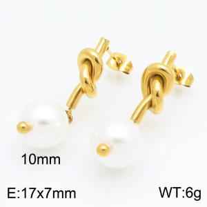 SS Gold-Plating Earring - KE134304-Z