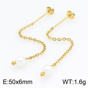 SS Gold-Plating Earring - KE134306-Z