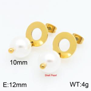 SS Gold-Plating Earring - KE134308-Z