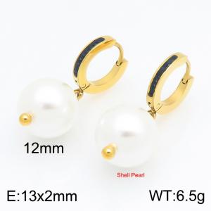 Stainless Steel Stone&Crystal Earring - KE134310-Z