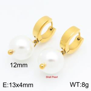 SS Gold-Plating Earring - KE134313-Z