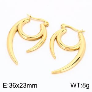SS Gold-Plating Earring - KE134360-GC