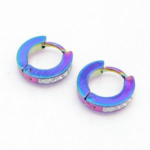 SS Colorful Plating Earring - KE134431-NJ