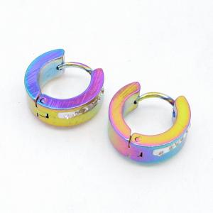 SS Colorful Plating Earring - KE134434-NJ