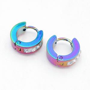 SS Colorful Plating Earring - KE134437-NJ