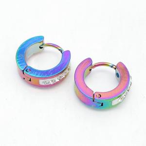 SS Colorful Plating Earring - KE134438-NJ