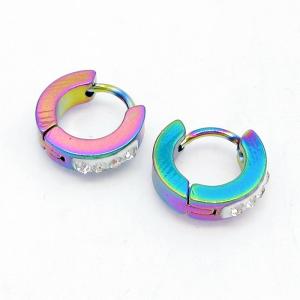 SS Colorful Plating Earring - KE134439-NJ