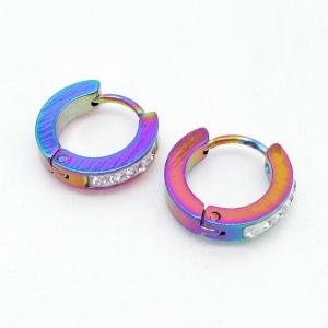 SS Colorful Plating Earring - KE134440-NJ
