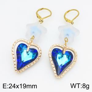 Stainless Steel Stone&Crystal Earring - KE134528-SS
