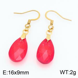 Stainless Steel Stone&Crystal Earring - KE134532-SS