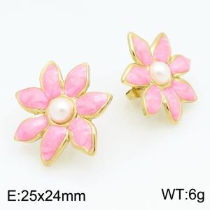 SS Gold-Plating Earring - KE134563-SP