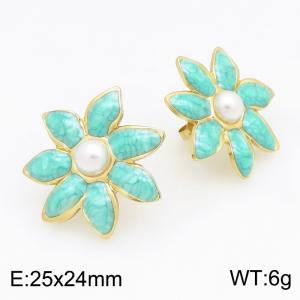 SS Gold-Plating Earring - KE134564-SP