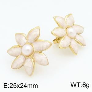 SS Gold-Plating Earring - KE134566-SP