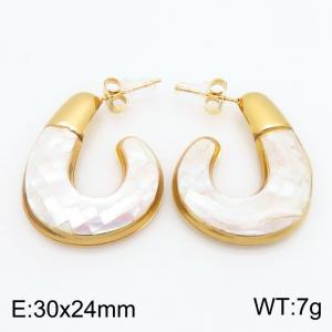 SS Gold-Plating Earring - KE134568-SP