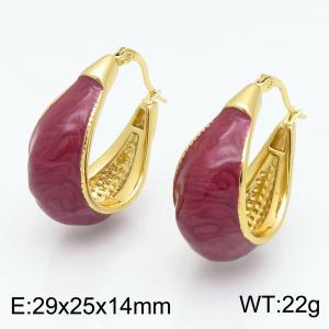 SS Gold-Plating Earring - KE134574-SP