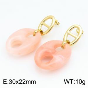 SS Gold-Plating Earring - KE134576-SP