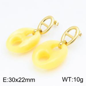 SS Gold-Plating Earring - KE134577-SP
